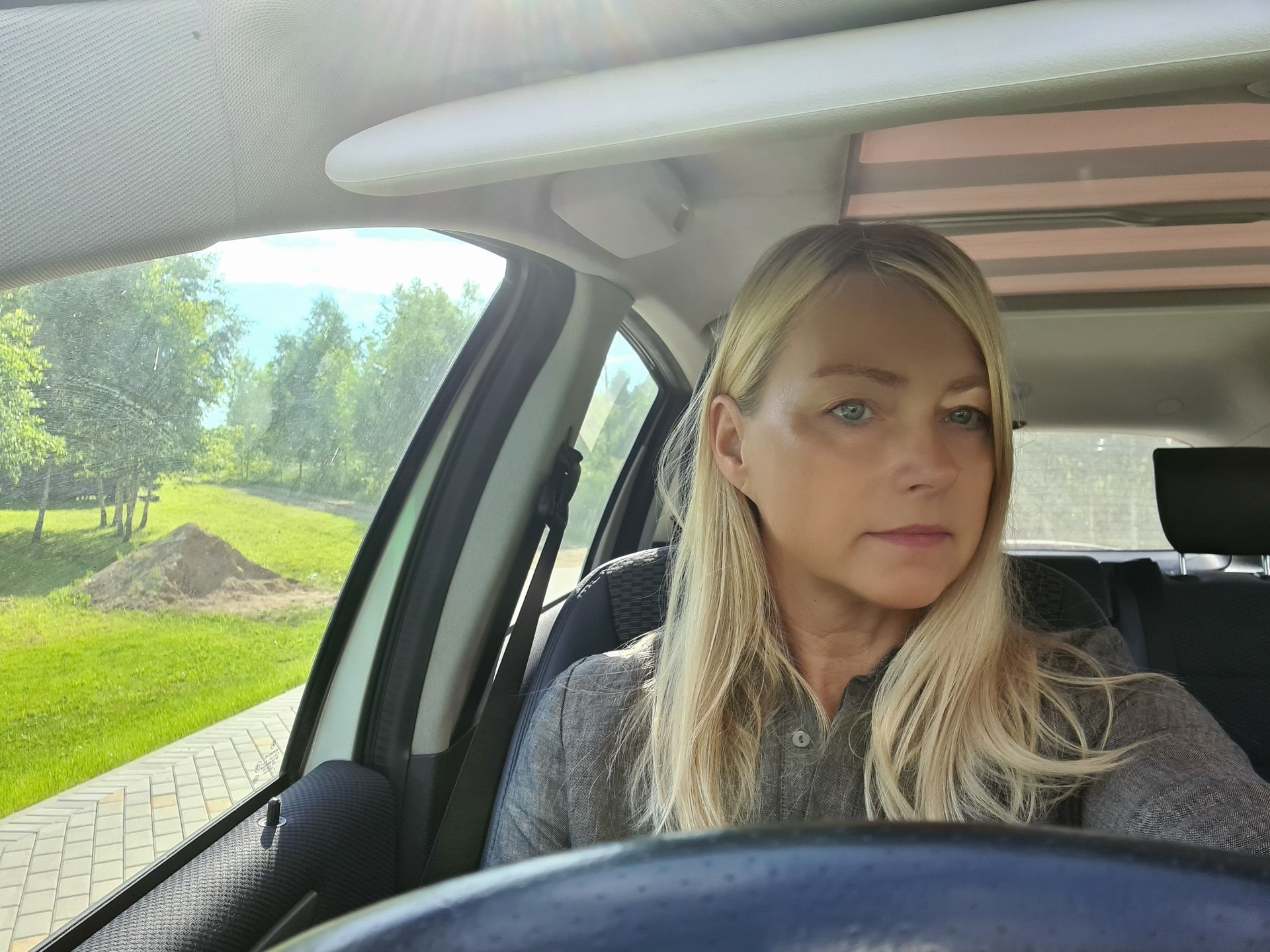 Woman In Car